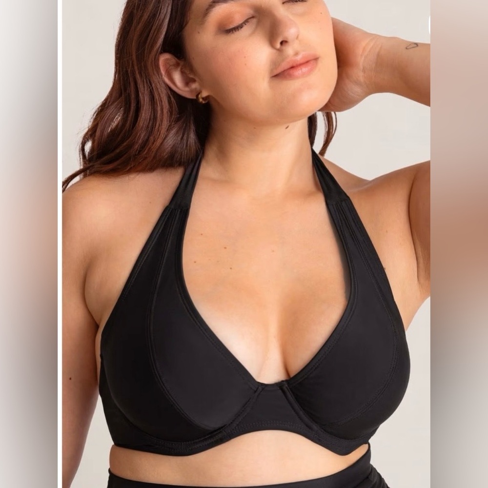Shapermint Full Coverage Halter Bikini Top